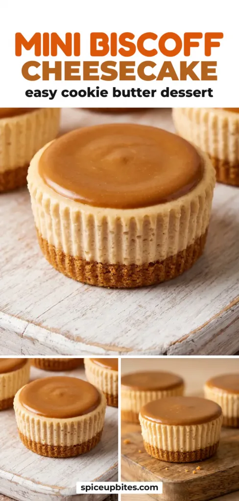 Mini Biscoff Cheesecake That Tastes Like Cookie Butter in Every Bite