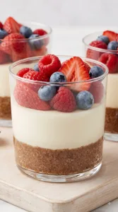 No Bake Cheesecake Cups