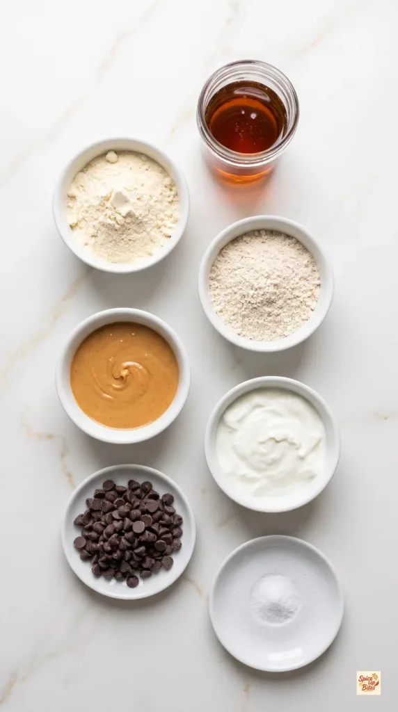 Ingredients for No-Bake Protein Bars with Greek Yogurt