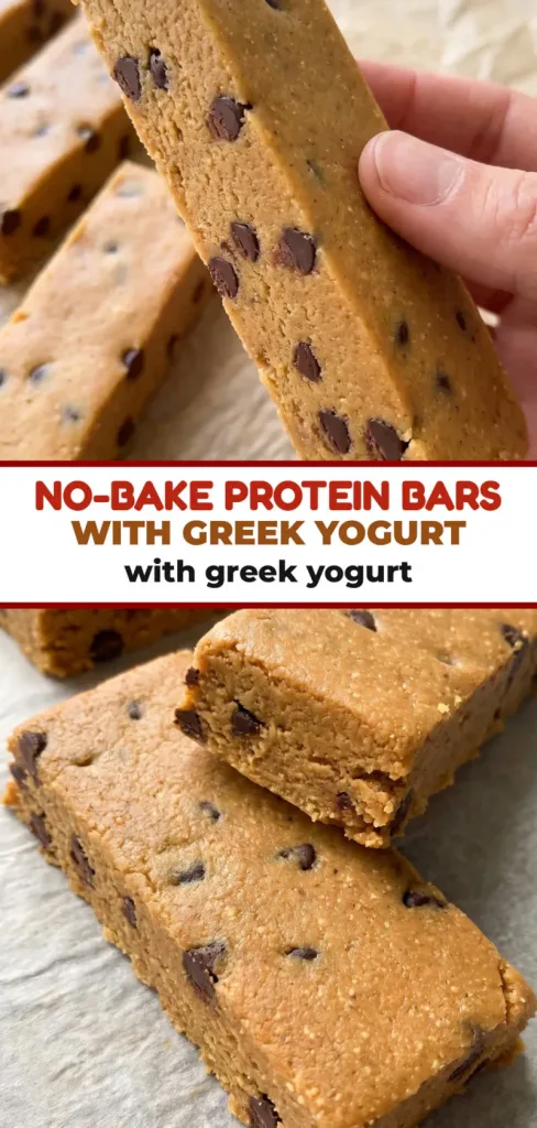 No-Bake Protein Bars with Greek Yogurt: A Creamy, Chewy High Protein Snack