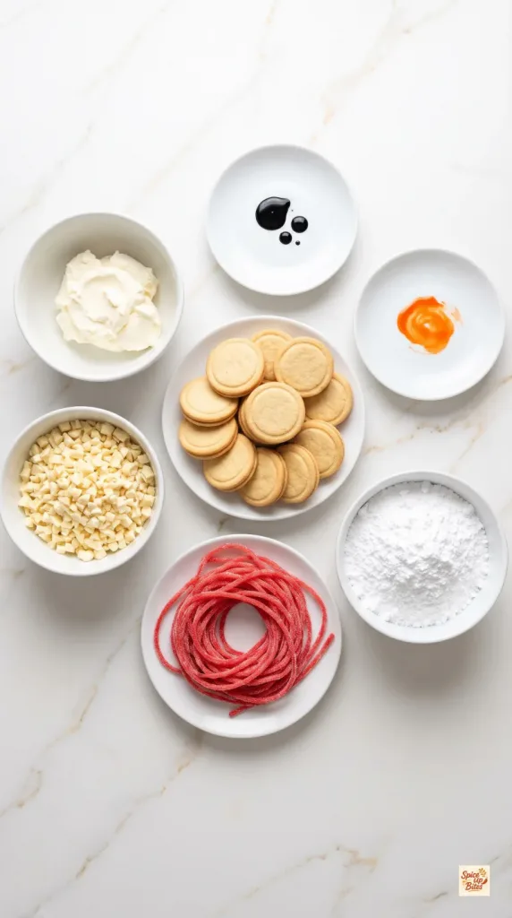 Ingredients for No Bake Snowman Truffles