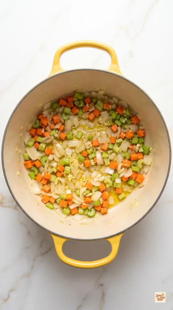 Step 2: Soften the Vegetables
