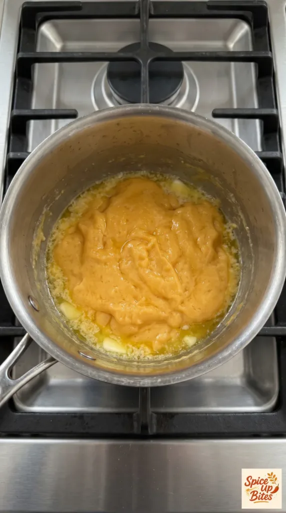 Step 2: Melt the Butter and Cheddar
