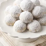 Peanut Butter Chocolate Chip Snowball Cookies