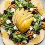 Why this Pear Walnut Salad with Cranberries and Goat Cheese works