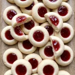 Raspberry Cheesecake Thumbprint Cookies