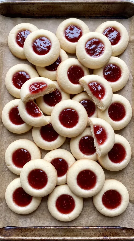 Raspberry Cheesecake Thumbprint Cookies