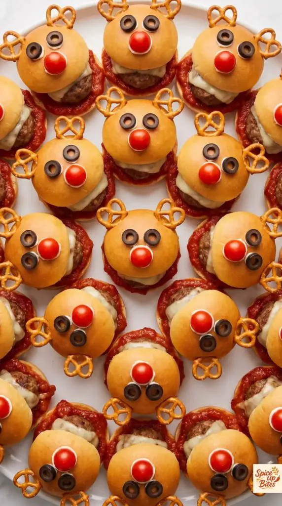 Rudolph Mini Meatball Sliders