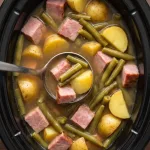 Slow Cooker Amish Ham and Green Beans