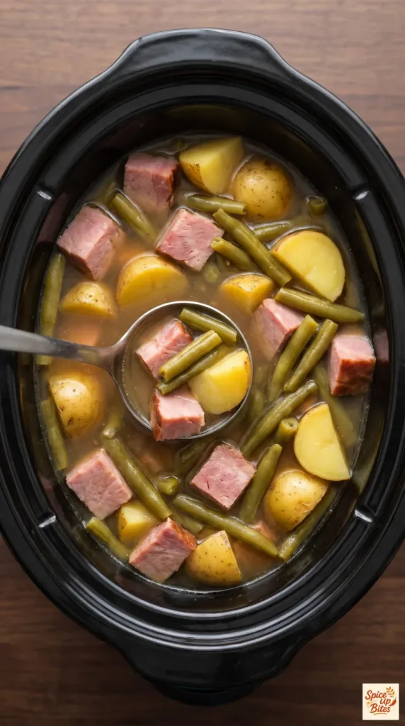 Slow Cooker Amish Ham and Green Beans