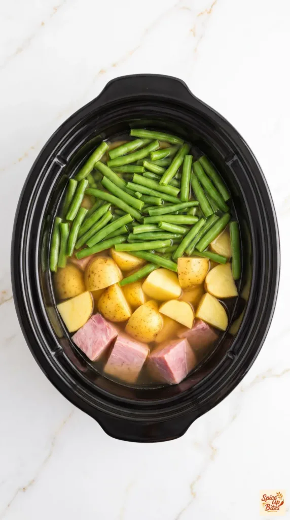 Step 2: Layer the Slow Cooker