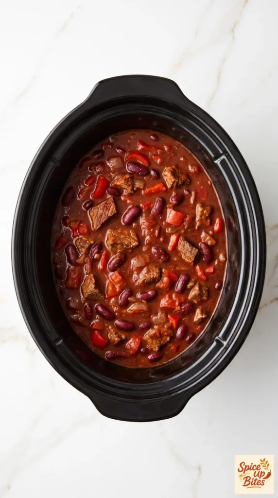 Step 3: Slow Cook the Chili