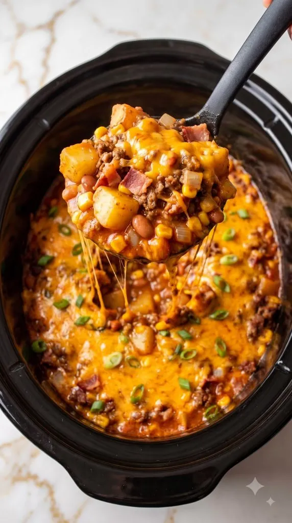 Slow Cooker Cowboy Casserole