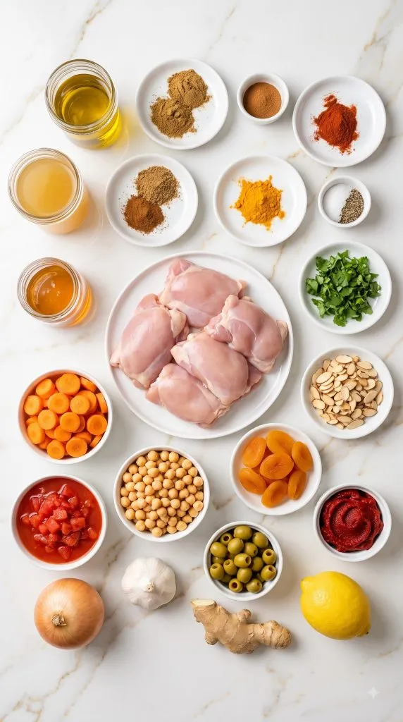 Ingredients for Slow Cooker Moroccan Chicken