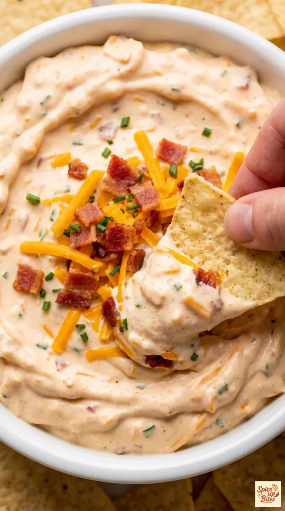 Smoky Bacon Cheddar Cottage Cheese Dip
