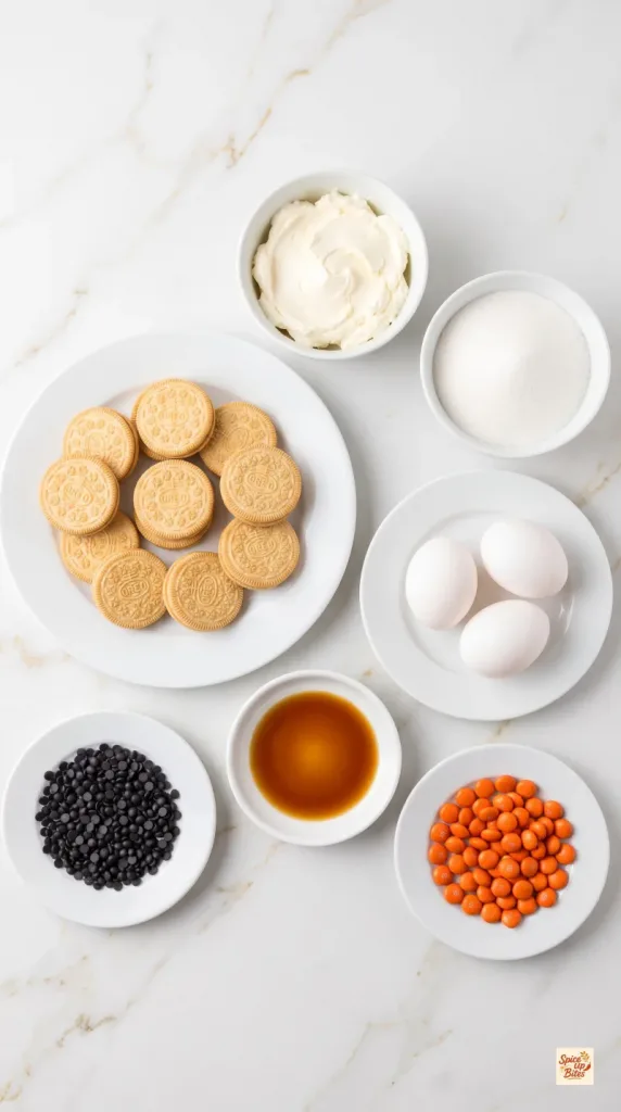 Ingredients for Snowman Cheesecake