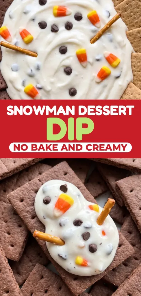 Snowman Dessert Dip: Creamy No Bake Dessert Dip Recipe