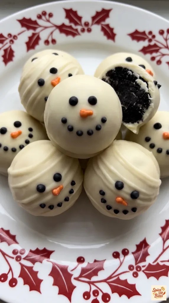Snowman Oreo Balls