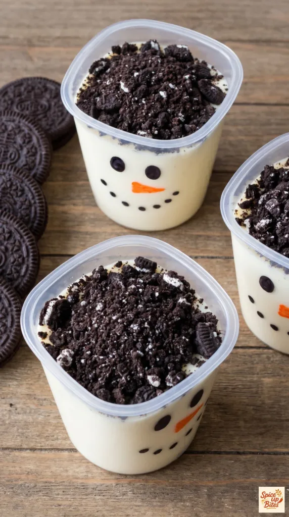 Why this Snowman Pudding Cups works