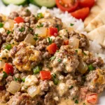 Why this Spicy Jalapeño Popper Mediterranean Ground Beef Stir Fry works