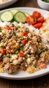 Why this Spicy Jalape&ntilde;o Popper Mediterranean Ground Beef Stir Fry works