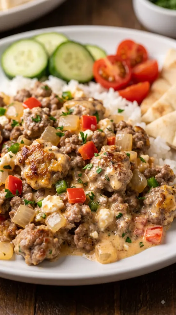 Why this Spicy Jalapeño Popper Mediterranean Ground Beef Stir Fry works