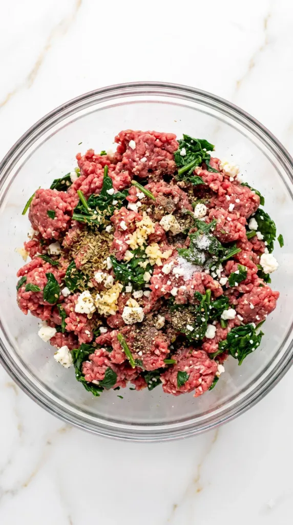 Step 1: Mix the Burger Ingredients