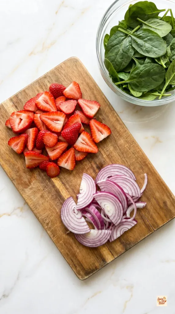 Step 1: Prepare the Greens and Fruit