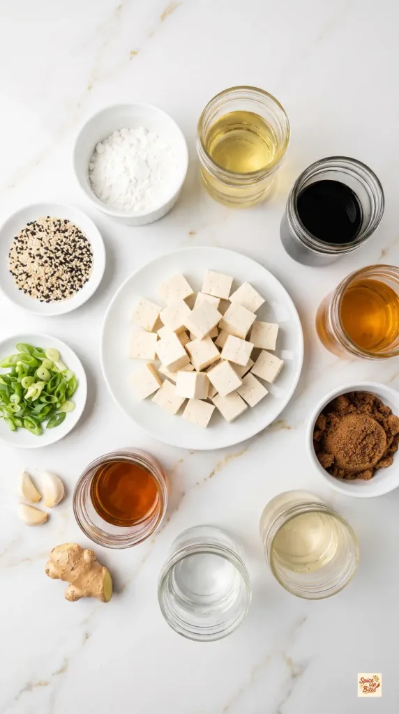 Ingredients for Tofu Pad Thai