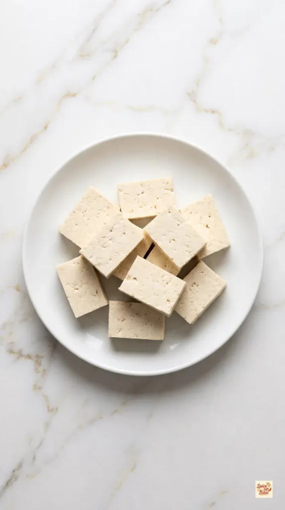 Step 1: Press the Tofu and Soak the Noodles