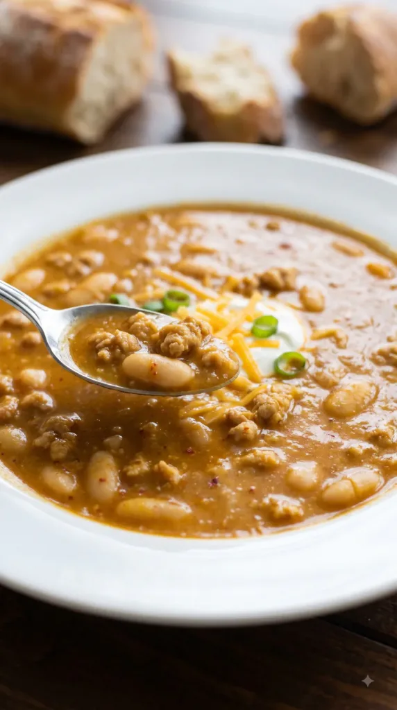 Turkey Pumpkin White Bean Chili